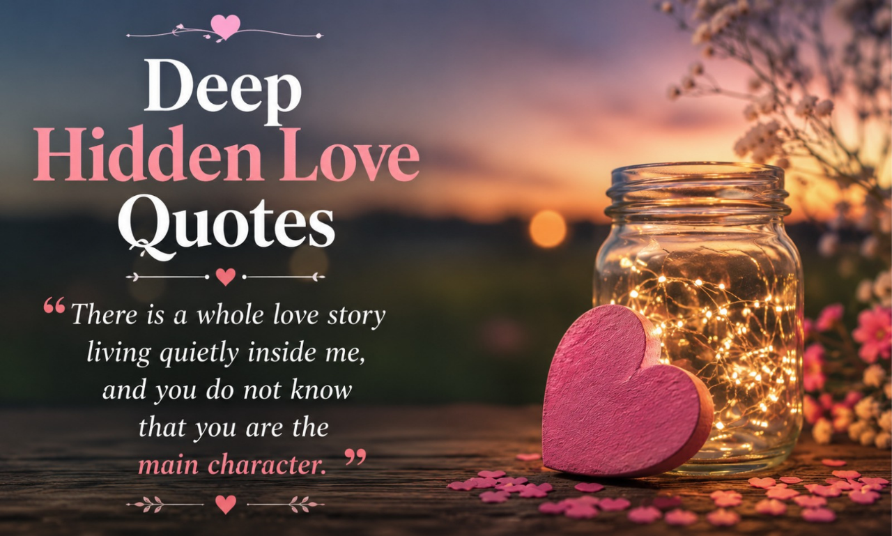 Deep Hidden Love Quotes for Unspoken and Secret Feelings
