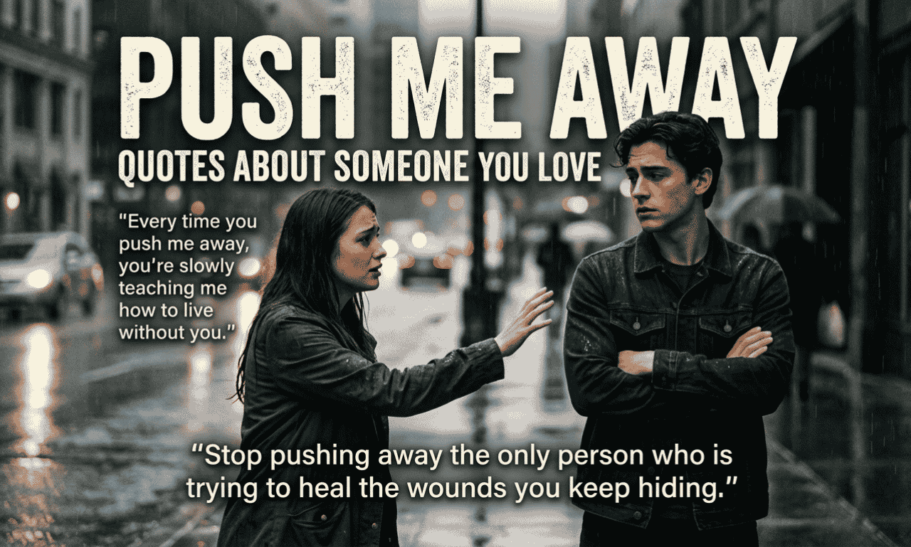 Push Me Away Quotes About Someone You Love