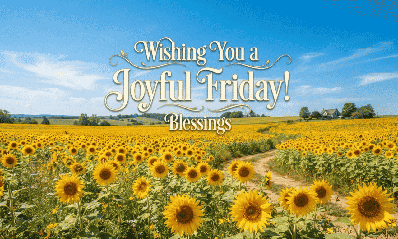 Friday Blessings Images with beautiful prayer message and morning wishes