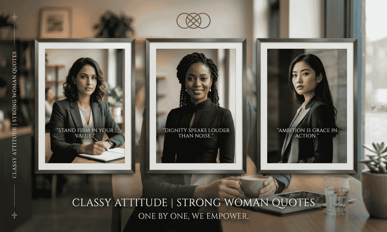 Classy attitude strong woman quotes showing confident women with grace, resilience, and inner strength